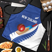 New Zealand Cricket Apron Kiwi Birds Haka Dance Blue Fern Sporty Style LT03 Blue - Polynesian Pride