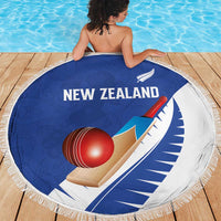 New Zealand Cricket Beach Blanket Kiwi Birds Haka Dance Blue Fern Sporty Style LT03 - Polynesian Pride