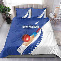 New Zealand Cricket Bedding Set Kiwi Birds Haka Dance Blue Fern Sporty Style LT03 - Polynesian Pride