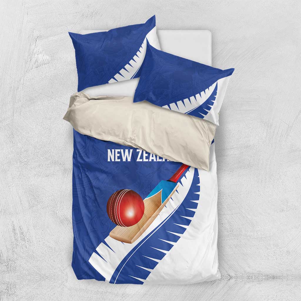 New Zealand Cricket Bedding Set Kiwi Birds Haka Dance Blue Fern Sporty Style LT03 US Twin 172cm x 218cm Blue - Polynesian Pride