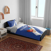 New Zealand Cricket Bedding Set Kiwi Birds Haka Dance Blue Fern Sporty Style LT03 - Polynesian Pride