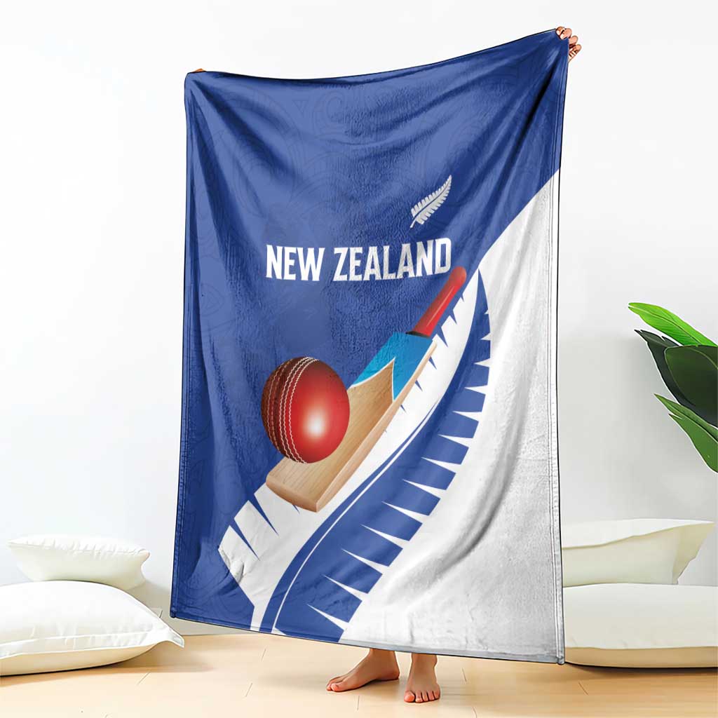 New Zealand Cricket Blanket Kiwi Birds Haka Dance Blue Fern Sporty Style LT03 - Polynesian Pride