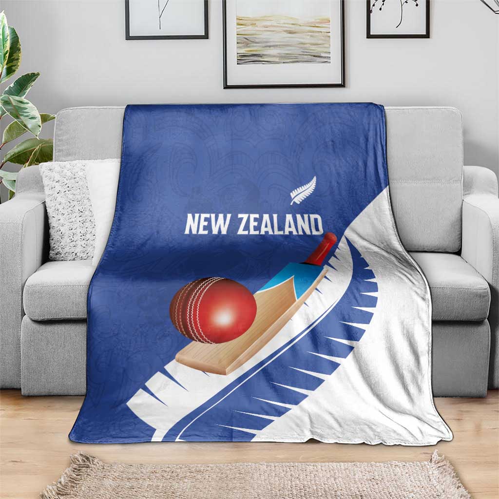 New Zealand Cricket Blanket Kiwi Birds Haka Dance Blue Fern Sporty Style LT03 - Polynesian Pride