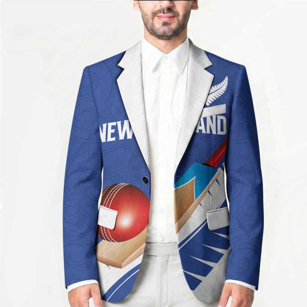 Custom New Zealand Cricket Blazer Kiwi Birds Haka Dance Blue Fern Sporty Style LT03 - Polynesian Pride