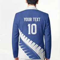 Custom New Zealand Cricket Blazer Kiwi Birds Haka Dance Blue Fern Sporty Style LT03 - Polynesian Pride
