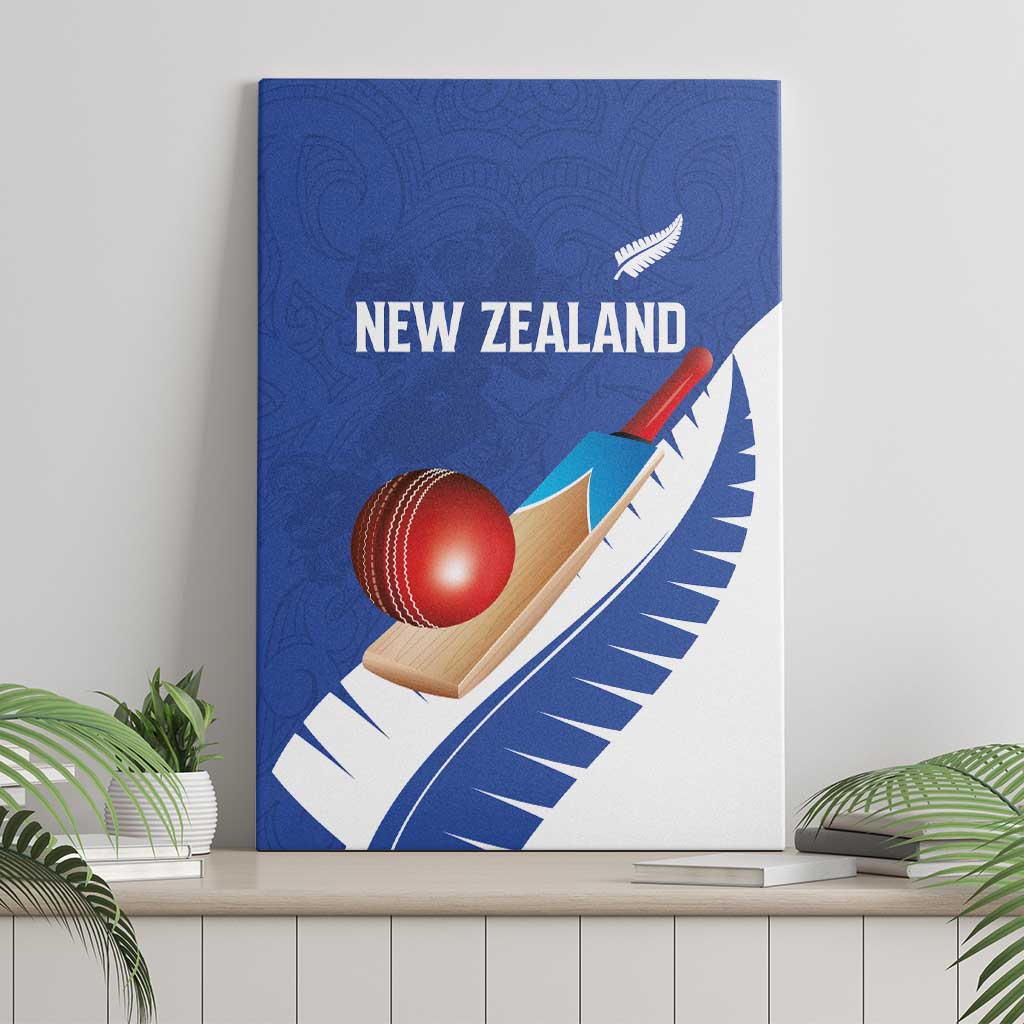 New Zealand Cricket Canvas Wall Art Kiwi Birds Haka Dance Blue Fern Sporty Style LT03 - Polynesian Pride
