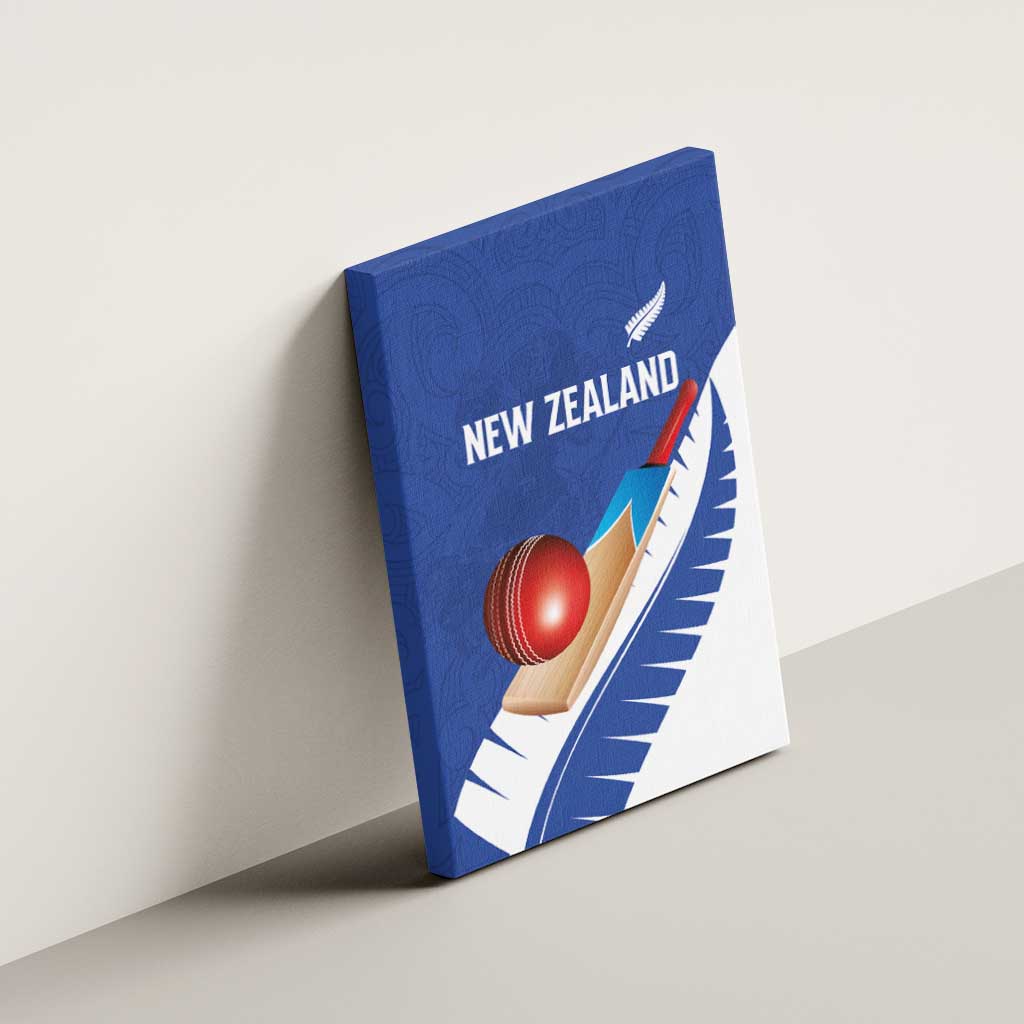 New Zealand Cricket Canvas Wall Art Kiwi Birds Haka Dance Blue Fern Sporty Style LT03 - Polynesian Pride