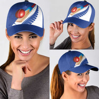 New Zealand Cricket Classic Cap Kiwi Birds Haka Dance Blue Fern Sporty Style LT03 - Polynesian Pride
