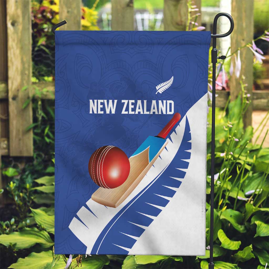 New Zealand Cricket Garden Flag Kiwi Birds Haka Dance Blue Fern Sporty Style LT03 Garden Flag Blue - Polynesian Pride