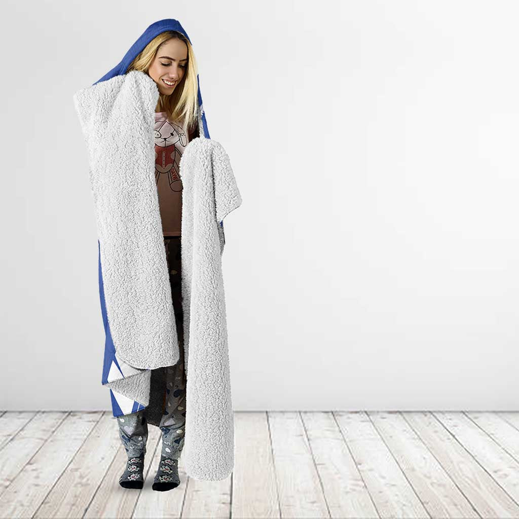 New Zealand Cricket Hooded Blanket Kiwi Birds Haka Dance Blue Fern Sporty Style LT03 - Polynesian Pride