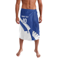 Custom New Zealand Cricket Lavalava Kiwi Birds Haka Dance Blue Fern Sporty Style LT03 Blue - Polynesian Pride
