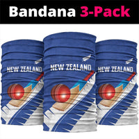 New Zealand Cricket Neck Gaiter Kiwi Birds Haka Dance Blue Fern Sporty Style LT03 package One Size: 25*50cm Blue - Polynesian Pride