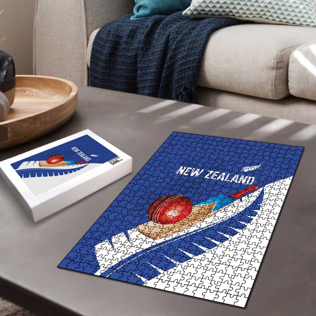 New Zealand Cricket Puzzle Kiwi Birds Haka Dance Blue Fern Sporty Style LT03 - Polynesian Pride