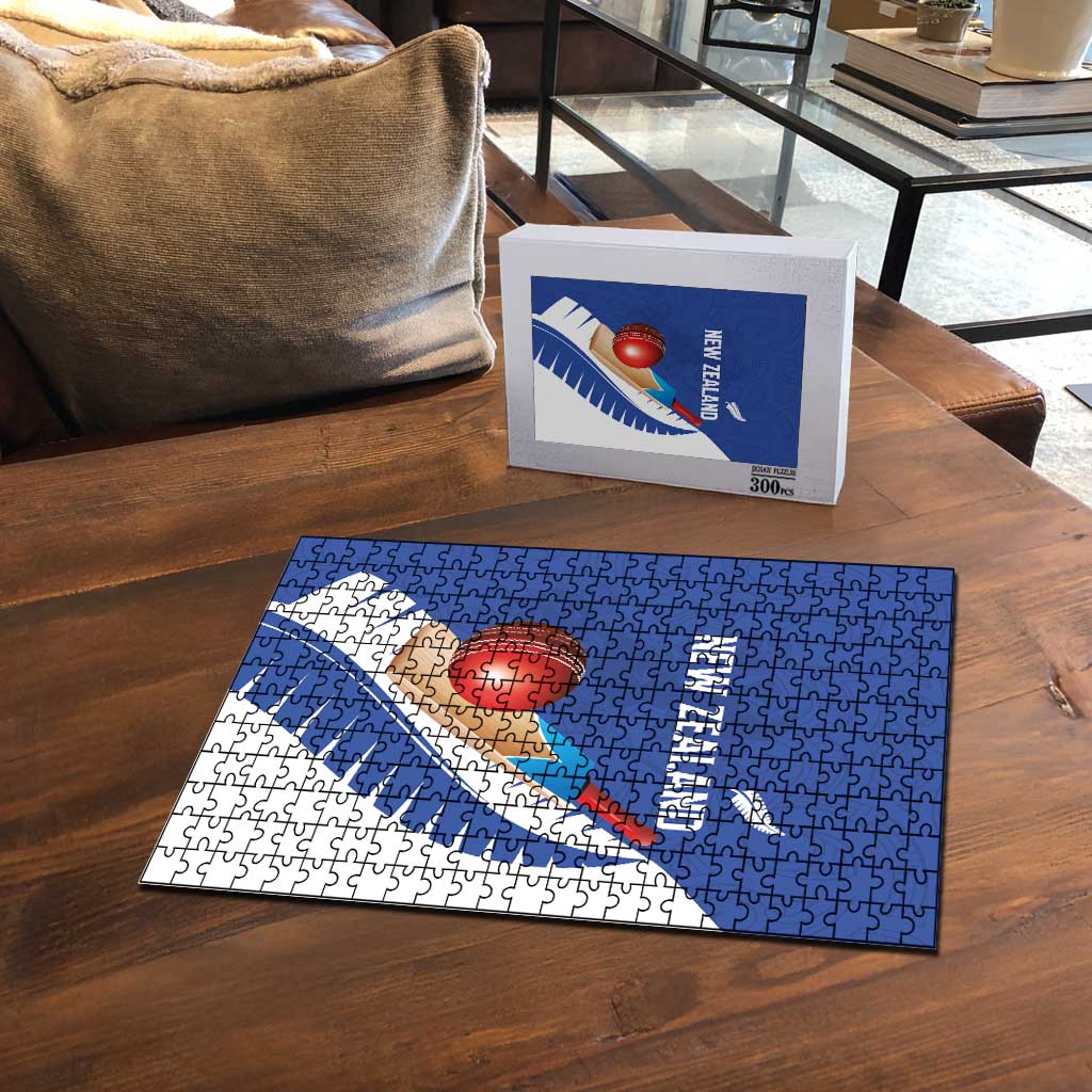 New Zealand Cricket Puzzle Kiwi Birds Haka Dance Blue Fern Sporty Style LT03 - Polynesian Pride