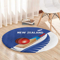 New Zealand Cricket Round Carpet Kiwi Birds Haka Dance Blue Fern Sporty Style LT03 - Polynesian Pride