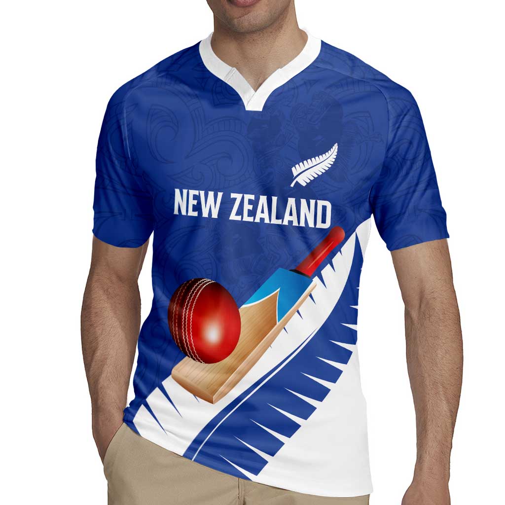 Custom New Zealand Cricket Rugby Jersey Kiwi Birds Haka Dance Blue Fern Sporty Style LT03 - Polynesian Pride
