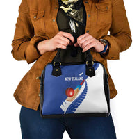 New Zealand Cricket Shoulder Handbag Kiwi Birds Haka Dance Blue Fern Sporty Style LT03 - Polynesian Pride