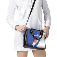 New Zealand Cricket Shoulder Handbag Kiwi Birds Haka Dance Blue Fern Sporty Style LT03 - Polynesian Pride