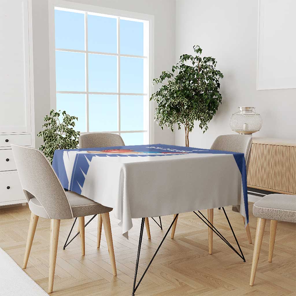 New Zealand Cricket Tablecloth Kiwi Birds Haka Dance Blue Fern Sporty Style LT03 - Polynesian Pride