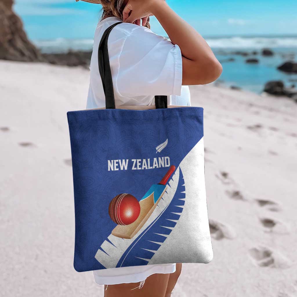 New Zealand Cricket Tote Bag Kiwi Birds Haka Dance Blue Fern Sporty Style LT03 - Polynesian Pride