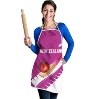 New Zealand Cricket Apron Kiwi Birds Haka Dance Pink Fern Sporty Style LT03 - Polynesian Pride