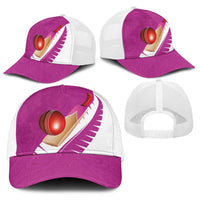 New Zealand Cricket Baseball Net Cap Kiwi Birds Haka Dance Pink Fern Sporty Style LT03 - Polynesian Pride