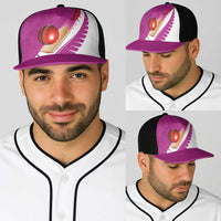 New Zealand Cricket Baseball Net Cap Kiwi Birds Haka Dance Pink Fern Sporty Style LT03 - Polynesian Pride