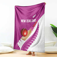 New Zealand Cricket Blanket Kiwi Birds Haka Dance Pink Fern Sporty Style LT03 - Polynesian Pride