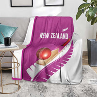 New Zealand Cricket Blanket Kiwi Birds Haka Dance Pink Fern Sporty Style LT03 - Polynesian Pride