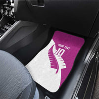 Custom New Zealand Cricket Car Mats Kiwi Birds Haka Dance Pink Fern Sporty Style LT03 - Polynesian Pride