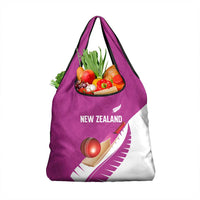 New Zealand Cricket Grocery Bag Kiwi Birds Haka Dance Pink Fern Sporty Style LT03 1-pack One Size Pink - Polynesian Pride
