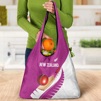 New Zealand Cricket Grocery Bag Kiwi Birds Haka Dance Pink Fern Sporty Style LT03 - Polynesian Pride