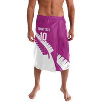 Custom New Zealand Cricket Lavalava Kiwi Birds Haka Dance Pink Fern Sporty Style LT03 Pink - Polynesian Pride