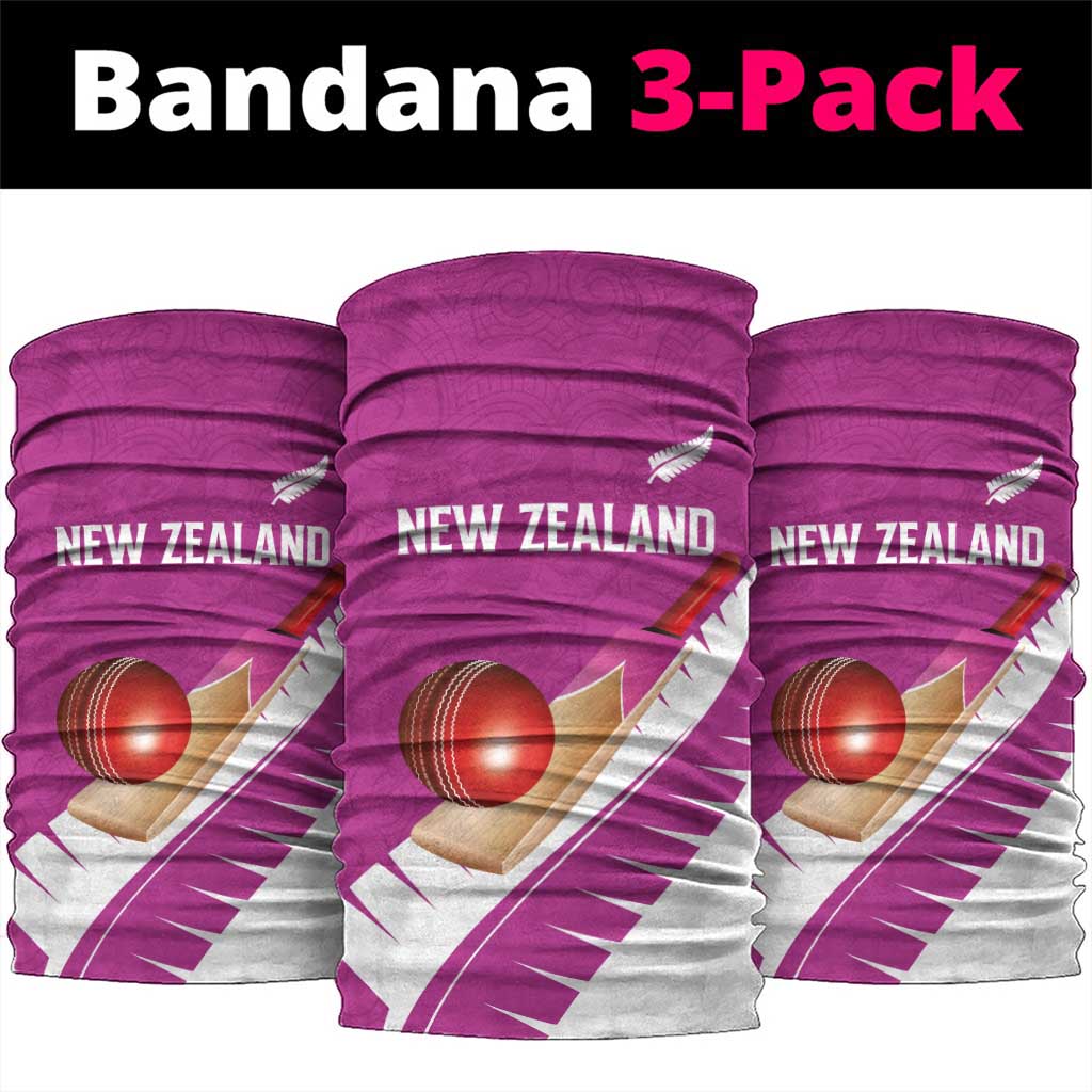 New Zealand Cricket Neck Gaiter Kiwi Birds Haka Dance Pink Fern Sporty Style LT03 package One Size: 25*50cm Pink - Polynesian Pride