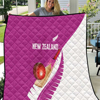 New Zealand Cricket Quilt Kiwi Birds Haka Dance Pink Fern Sporty Style LT03 Pink - Polynesian Pride