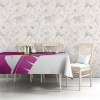 New Zealand Cricket Tablecloth Kiwi Birds Haka Dance Pink Fern Sporty Style LT03 - Polynesian Pride