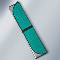 New Zealand Cricket Auto Sun Shade Kiwi Birds Haka Dance Turquoise Fern Sporty Style LT03 - Polynesian Pride