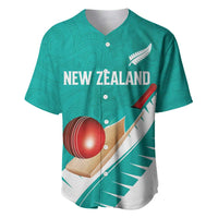 Custom New Zealand Cricket Baseball Jersey Kiwi Birds Haka Dance Turquoise Fern Sporty Style LT03 Turquoise - Polynesian Pride