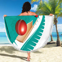 New Zealand Cricket Beach Blanket Kiwi Birds Haka Dance Turquoise Fern Sporty Style LT03 - Polynesian Pride