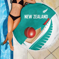 New Zealand Cricket Beach Blanket Kiwi Birds Haka Dance Turquoise Fern Sporty Style LT03 - Polynesian Pride