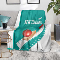 New Zealand Cricket Blanket Kiwi Birds Haka Dance Turquoise Fern Sporty Style LT03 - Polynesian Pride