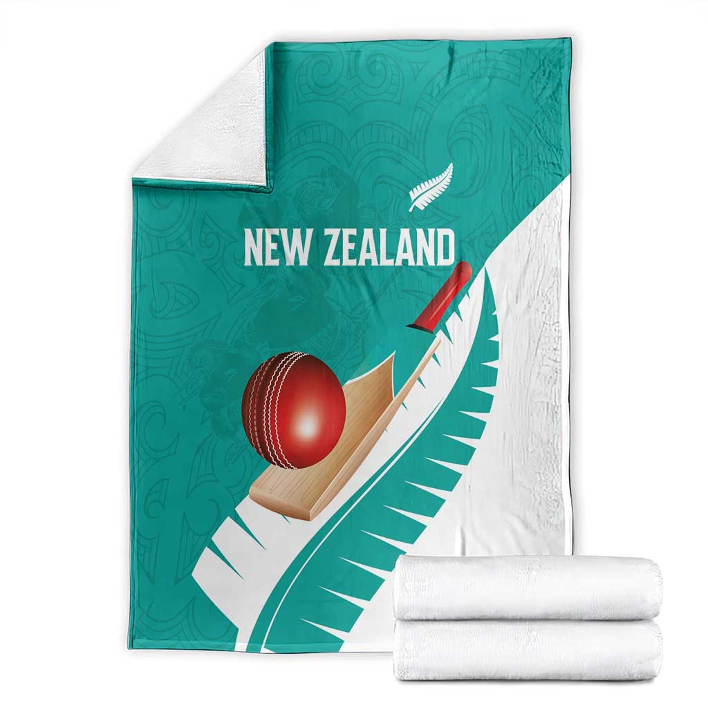 New Zealand Cricket Blanket Kiwi Birds Haka Dance Turquoise Fern Sporty Style LT03 - Polynesian Pride