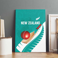 New Zealand Cricket Canvas Wall Art Kiwi Birds Haka Dance Turquoise Fern Sporty Style LT03 - Polynesian Pride