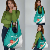 New Zealand Cricket Grocery Bag Kiwi Birds Haka Dance Turquoise Fern Sporty Style LT03 - Polynesian Pride