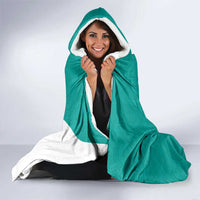 New Zealand Cricket Hooded Blanket Kiwi Birds Haka Dance Turquoise Fern Sporty Style LT03 - Polynesian Pride
