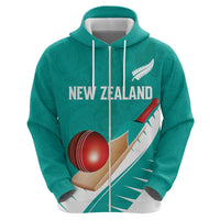 Custom New Zealand Cricket Hoodie Kiwi Birds Haka Dance Turquoise Fern Sporty Style LT03 - Polynesian Pride