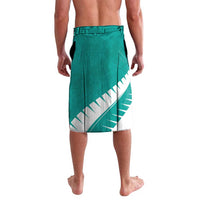 Custom New Zealand Cricket Lavalava Kiwi Birds Haka Dance Turquoise Fern Sporty Style LT03 - Polynesian Pride