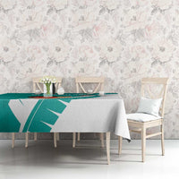 New Zealand Cricket Tablecloth Kiwi Birds Haka Dance Turquoise Fern Sporty Style LT03 - Polynesian Pride