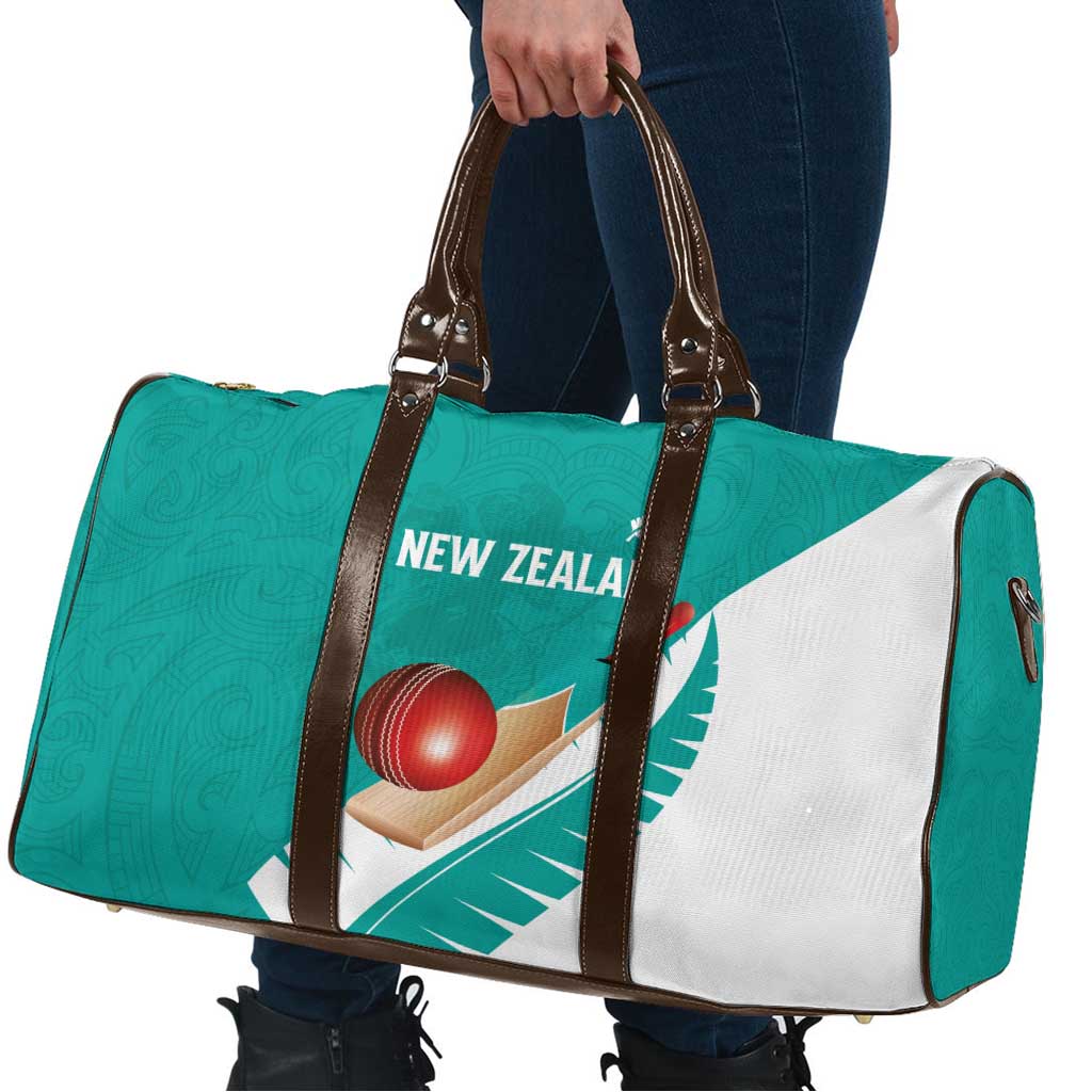 New Zealand Cricket Travel Bag Kiwi Birds Haka Dance Turquoise Fern Sporty Style LT03 - Polynesian Pride
