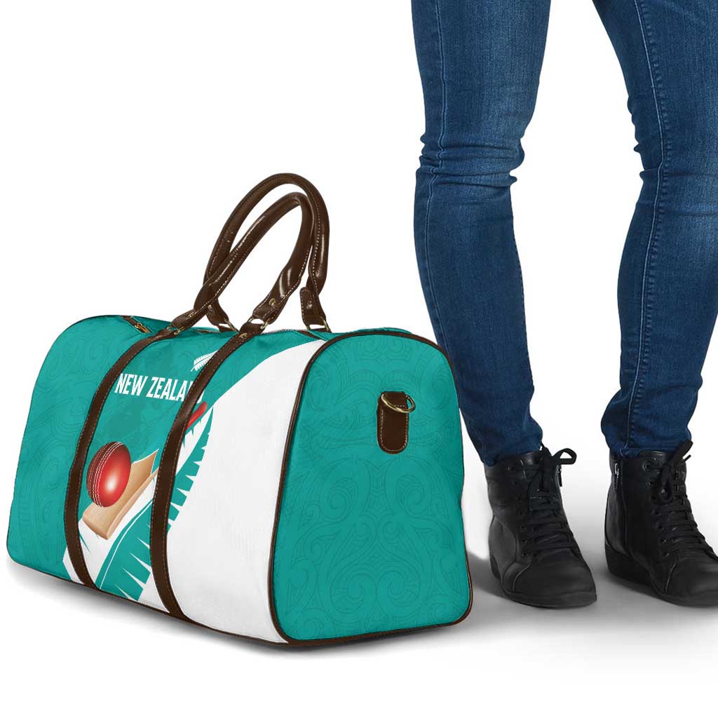 New Zealand Cricket Travel Bag Kiwi Birds Haka Dance Turquoise Fern Sporty Style LT03 - Polynesian Pride